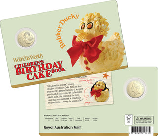 2025 AWW Cake Cook Book $1 AlBr Uncirculated Coin - Rubber Ducky