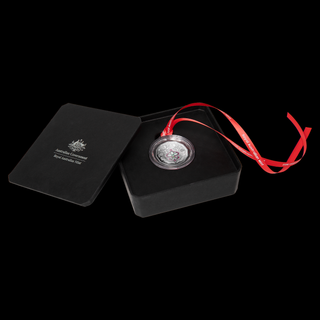 2025 50c Coloured Fine Silver Proof Coin - Christmas Festive Florals