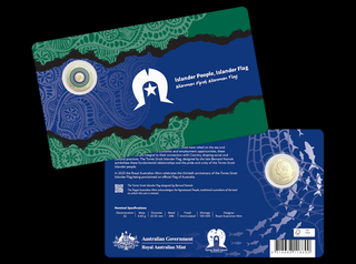 COIN PACK $2 2025 UNC AlBr COLOURED C MINTMARK 30TH Anniversary of the Torres Strait Islander Flag