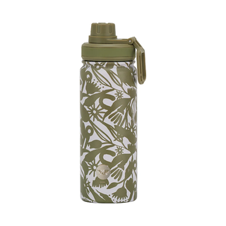 DRINK BOTTLE DOUBLE WALL STAINLESS STEEL ABSTRACT GUM