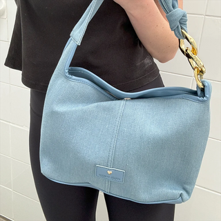 HALL ST HOBO BAG LIGHT BLUE