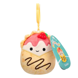 Squishmallows Gasten The Strawberry Crepe 3.5" Clip-On Plush