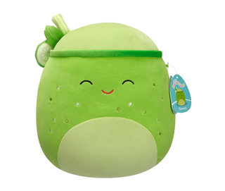 Original Squishmallows 12' Soft Toy - Townes the Green Juice Drink