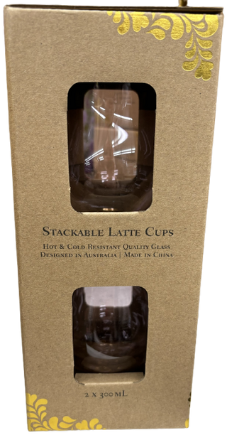 LYNDAL T DOUBLE WALLED LATTE GLASSES PINK