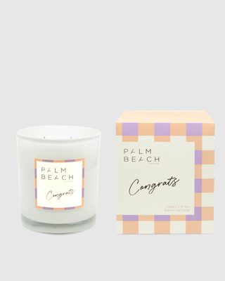 PALM BEACH CELEBRATION 350G CANDLE - CONGRATULATIONS