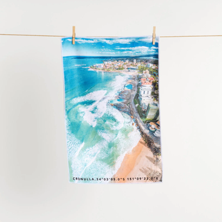 TEA TOWEL CRONULLA CURRENTS