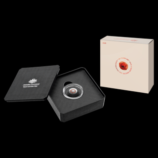 2025 $2 'C' Mintmark Coloured Fine Silver Proof Coin- 80 Years On: Remembering the Second World War