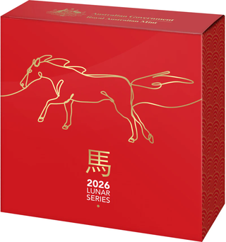 2026 $5 Silver Proof Domed Coin - Year of the Horse 