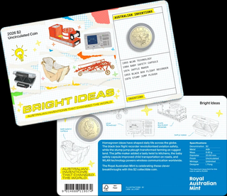 2026 $2 Uncirculated Coin in card Bright Ideas