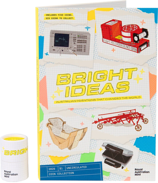 2026 $1 Bright Ideas Uncirculated Collection Folder and Five-Coin Set with $2 Till Coin Included