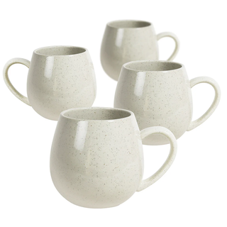 ROBERT GORDON HUG ME MUGS SPECKLED WHITE SET OF 4