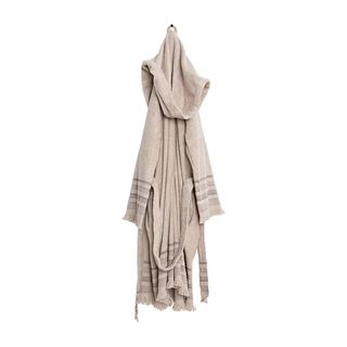 HOODED ROBE SAND