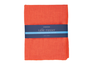 TABLE RUNNER STONE WASHED CORAL