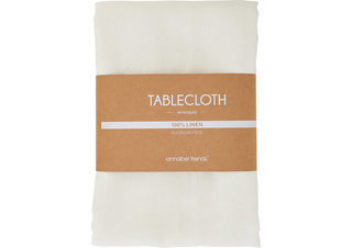 TABLECLOTH - LINEN - WHITE - LARGE