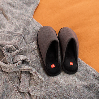 MEN'S COSY SLIPPER CHARCOAL L/XL