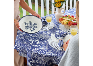 CERAMIC PLATTER - NAVY NATIVES