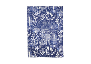 TEA TOWEL - LINEN - NAVY NATIVES