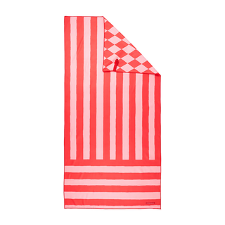 Sand free towel red stripe