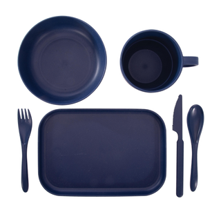 WHEAT STRAW DINNER FOR TWO SET