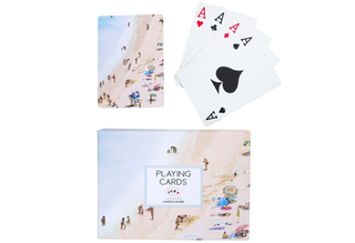 CARDS PLAYING BEACH