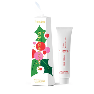 CHRISMTAS HUXTER HAND CREAM HANGING WHITE